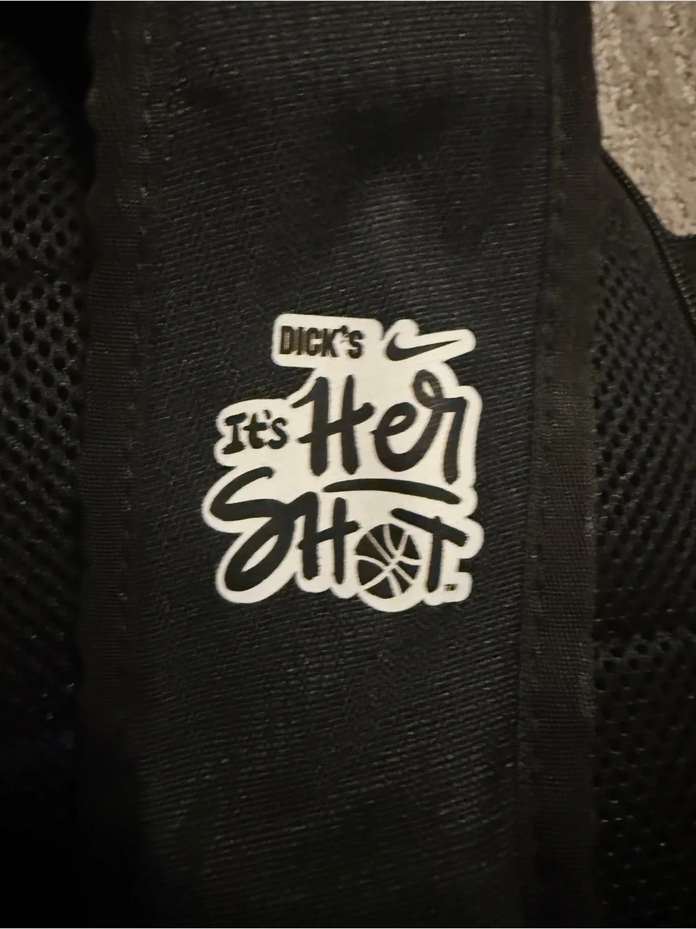 Nike Black Backpack with White Swoosh